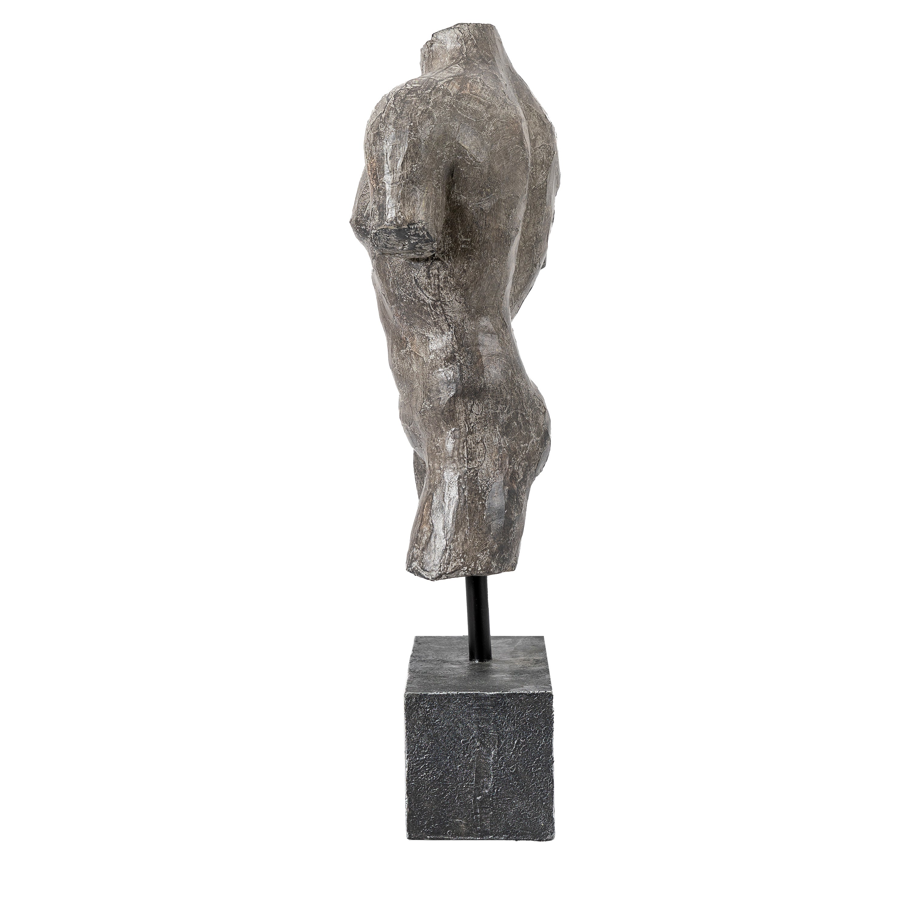Adonis Grey Stone Male Sculpture Large